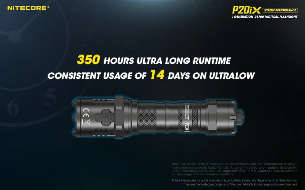 Nitecore P20iX High-Performance Tactical Flashlight – Model P20iX