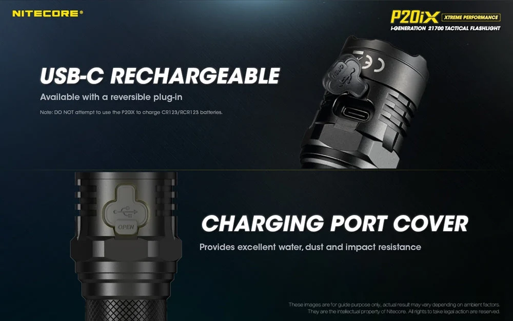 Nitecore P20iX High-Performance Tactical Flashlight – Model P20iX