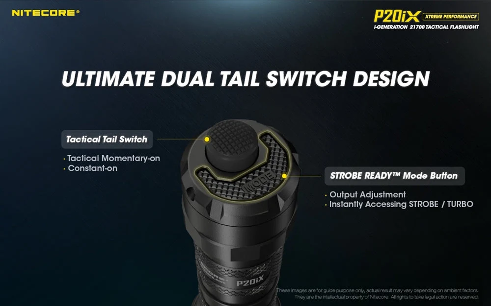 Nitecore P20iX High-Performance Tactical Flashlight – Model P20iX