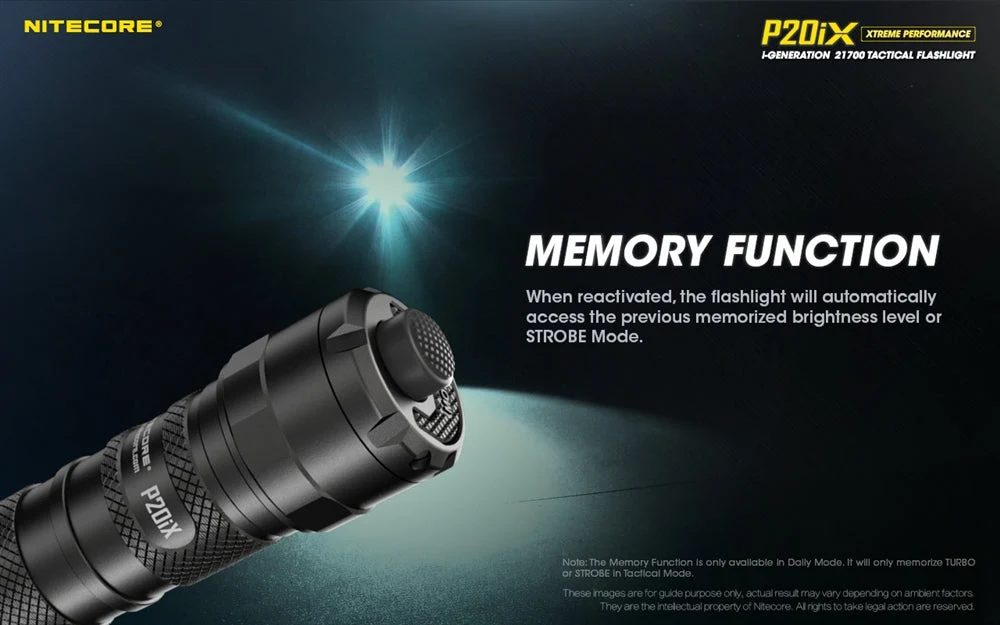 Nitecore P20iX High-Performance Tactical Flashlight – Model P20iX