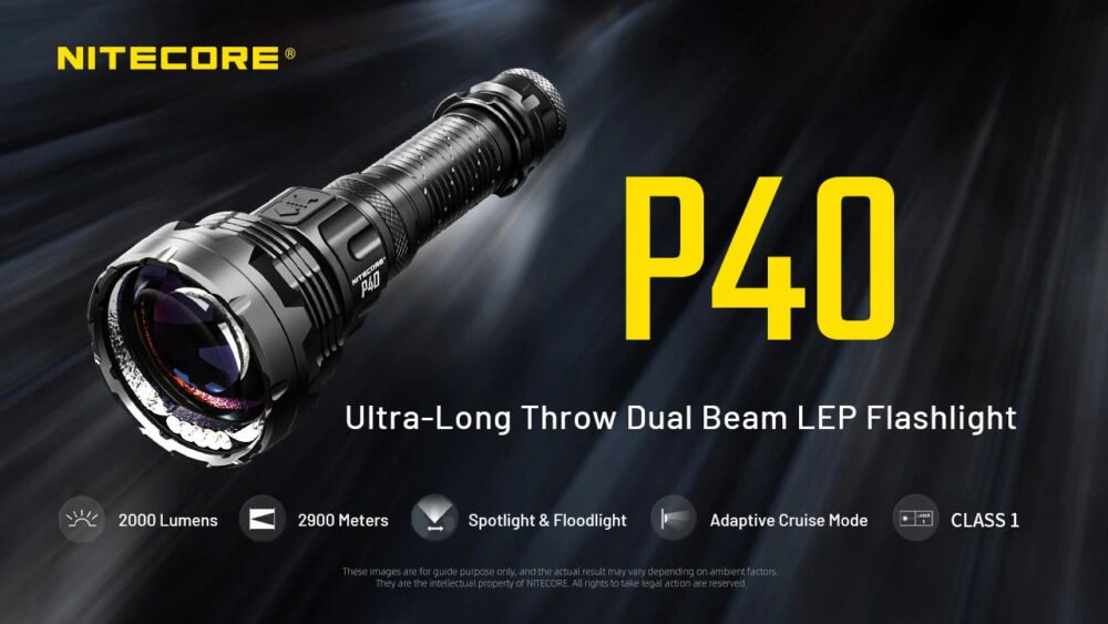 Nitecore P40 High-Lumen Tactical Flashlight – Model P40