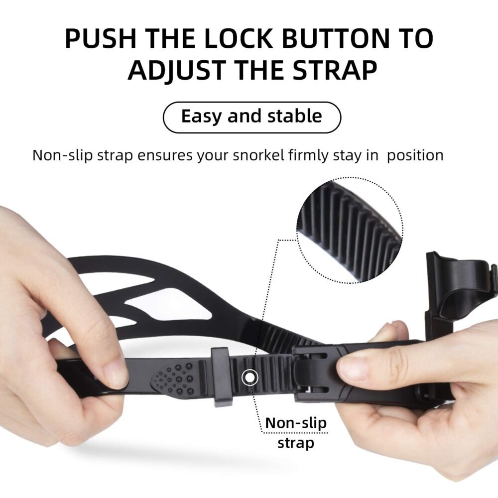 Swim Snorkel for Lap Training - Centre-Mount with One-Way Purge Valve