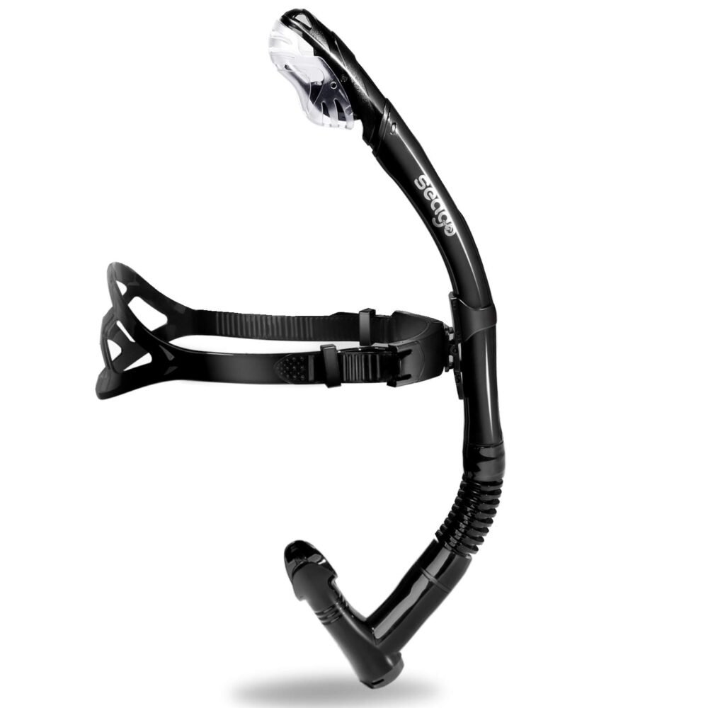 Swim Snorkel for Lap Training - Centre-Mount with One-Way Purge Valve