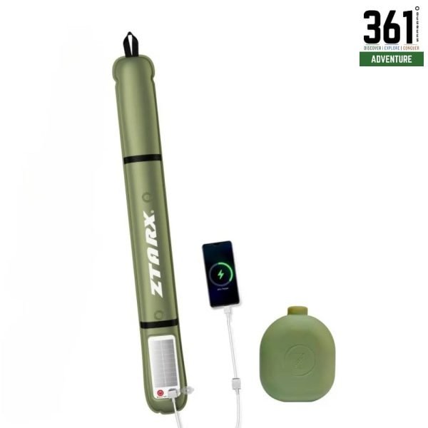Inflatable Solar Camping Light – USB Rechargeable