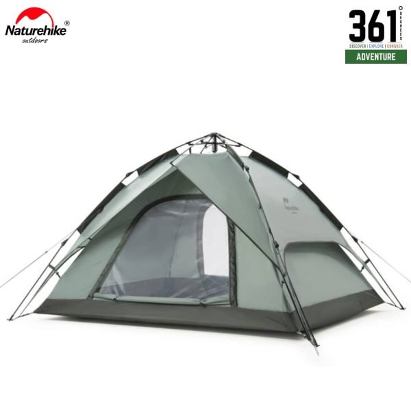 Naturehike 3-4 Person Pop Up Tent - Grey
