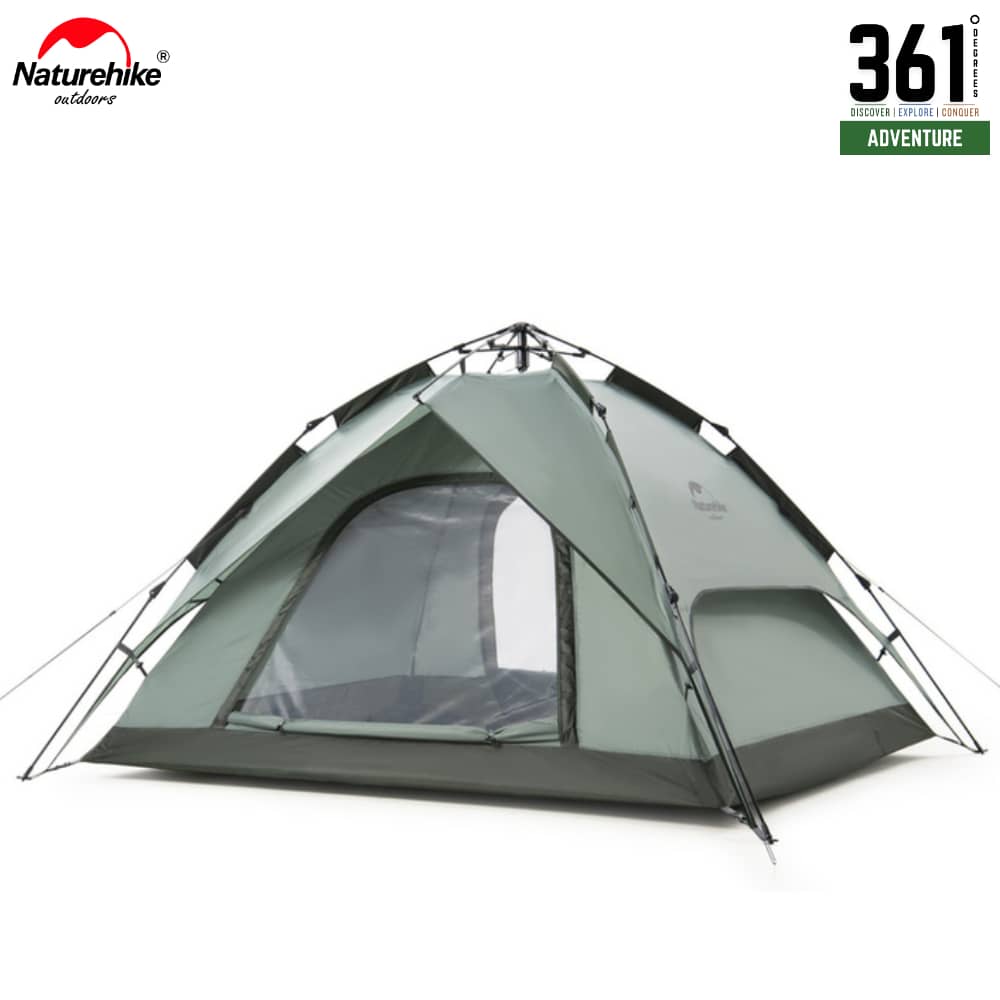 Naturehike 3-4 Person Pop Up Tent - Grey