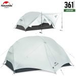 Naturehike Mongar UL 2 person hiking tent in Moon Rock Gray, 361 Degrees Tanzania
