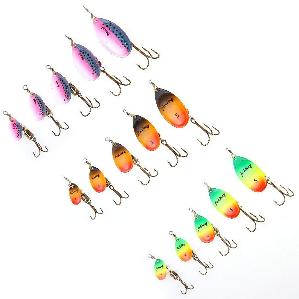 FISHKING Spinner Bait 15 g - Metal Spinner with Treble Hook