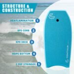 Contour Surf Ripple EPS 39 in Bodyboard with Coiled Wrist Leash - view 1