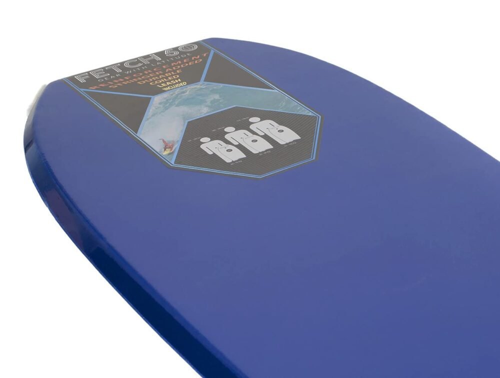 Fetch 50 Performance Bodyboard 40 in - Navy Blue with Coiled Leash