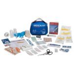 Mountain Series Explorer medical kit with its full contents laid out