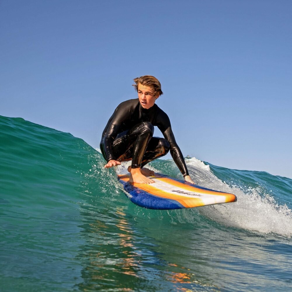 Wavestorm Classic 8 ft Soft-Top Surfboard - EPS Core, 3-Stringer