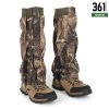 Camo Waterproof Hunting Leg Gaiters with Replaceable Instep Straps