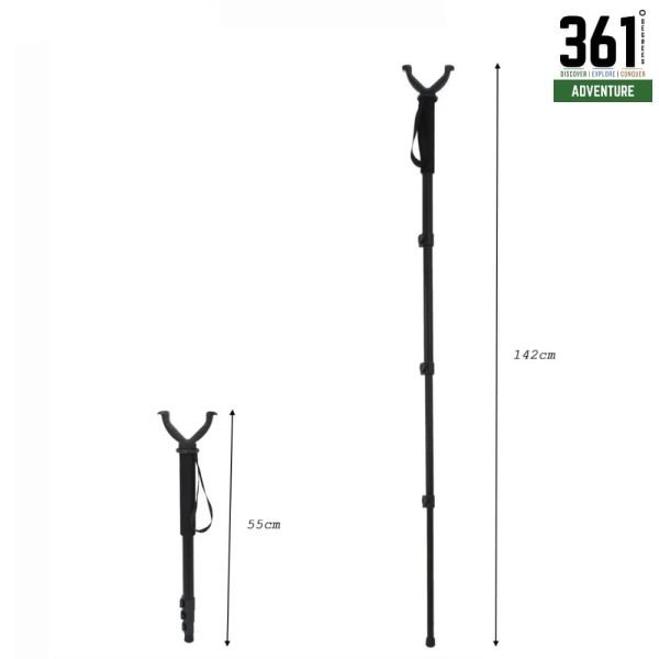 Tactical Monopod Shooting Stand – Adjustable Outdoor Shooting Support
