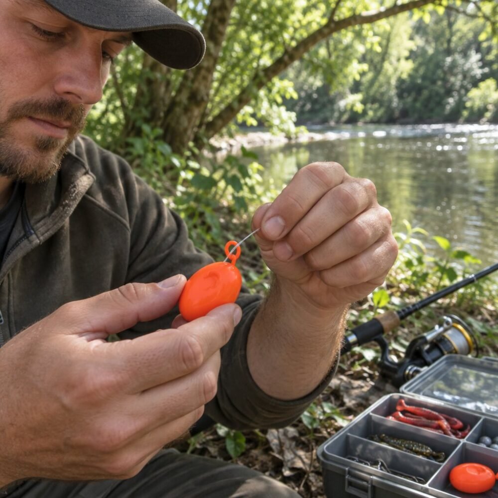 Red Lead Quick-Release Jig Head Weight