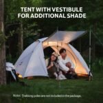 Naturehike Cloud River tent silver-coated fly with UPF 50 protection