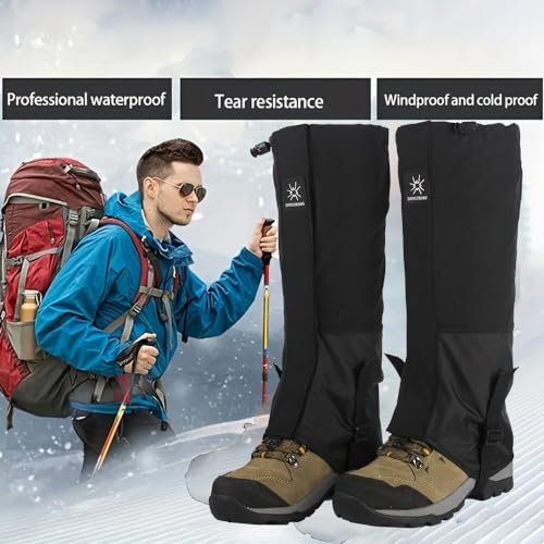 Waterproof Leg Gaiters for Hiking & Hunting – Lightweight Boot Protection