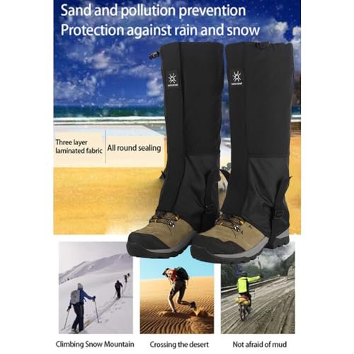 Waterproof Leg Gaiters for Hiking & Hunting – Lightweight Boot Protection