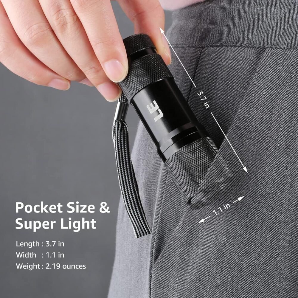 Lepro Small UV Blacklight Flashlight