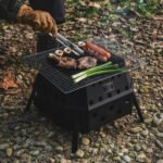 CARGO CONTAINER Fire Pit Max used for grilling