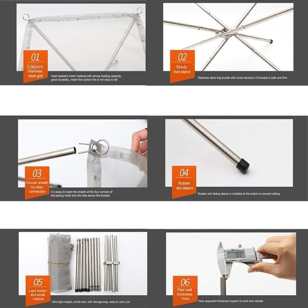 Portable Stainless Steel Folding Fire Pit