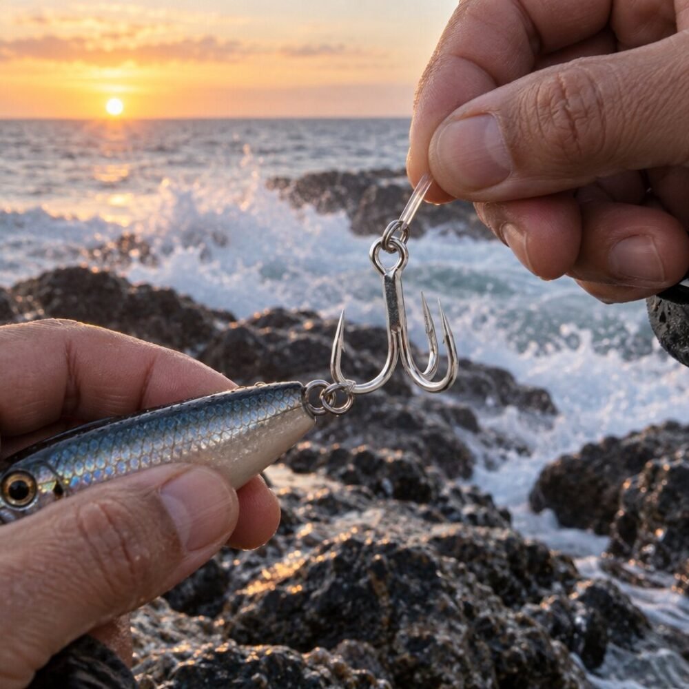 Noeby 35000-7X-UN Super Duty Treble Hook - 7X Heavy Class