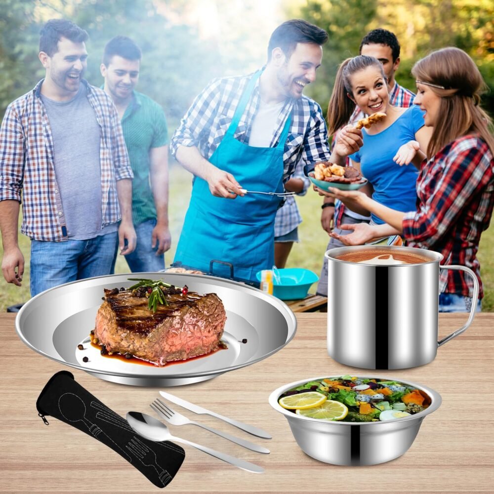 Outdoor Camping Cutlery Set for 1 Person