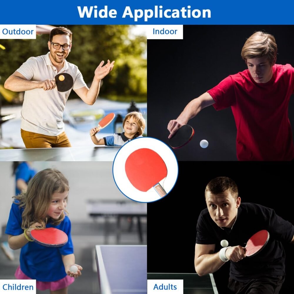 Portable Table Tennis Paddle Set – Retractable Ping Pong Net