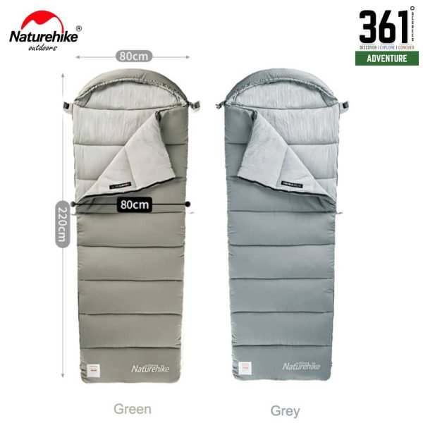 Naturehike Hooded Envelope Cotton Sleeping Bag – M400