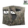 270° See-Through Hunting Blind – Pop-Up Camouflage Ground Hide