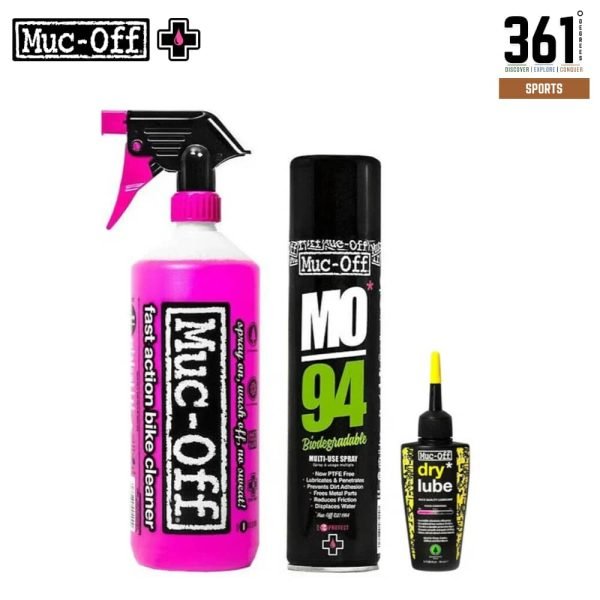 Muc-Off Clean, Protect & Lube Kit (Dry Lube Version)