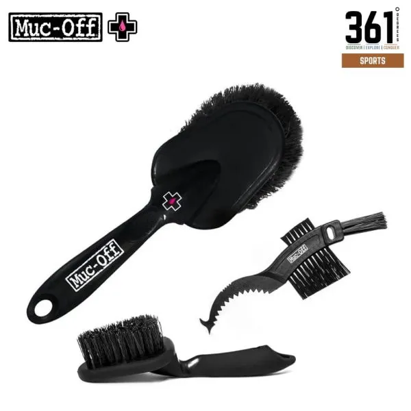 Muc-Off 3 x Premium Brush Set