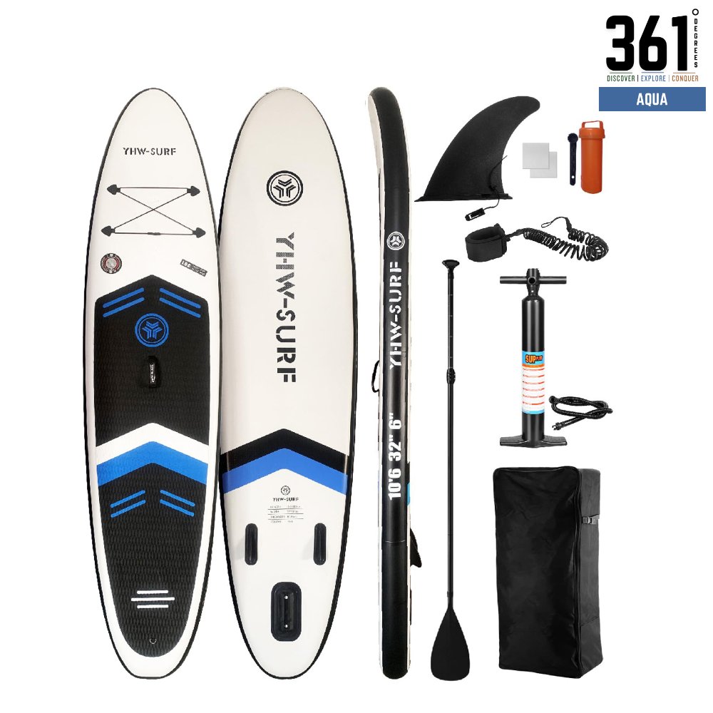 Inflatable Stand-Up Paddleboard for Beginners - PVC Board with Pump