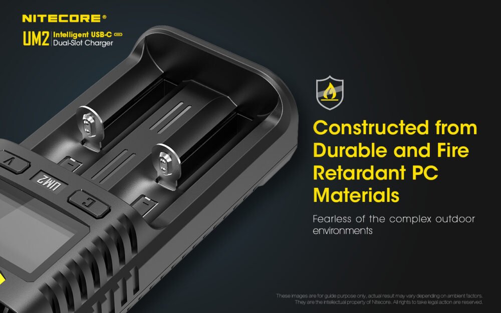 Nitecore UM2 Intelligent USB Dual-Slot Battery Charger