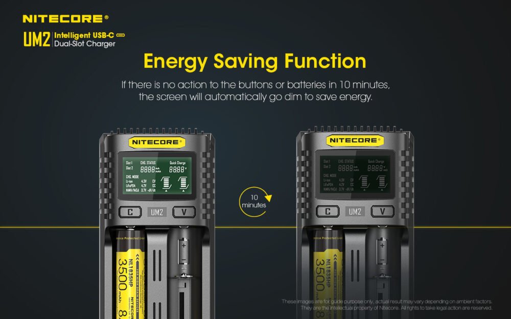 Nitecore UM2 Intelligent USB Dual-Slot Battery Charger