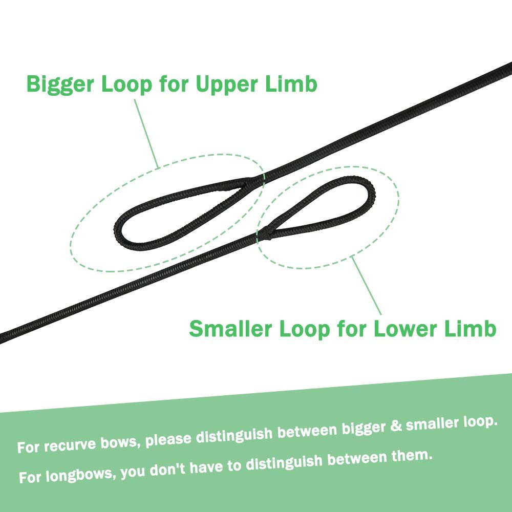 Replacement Recurve Bow String - Low-Stretch Synthetic