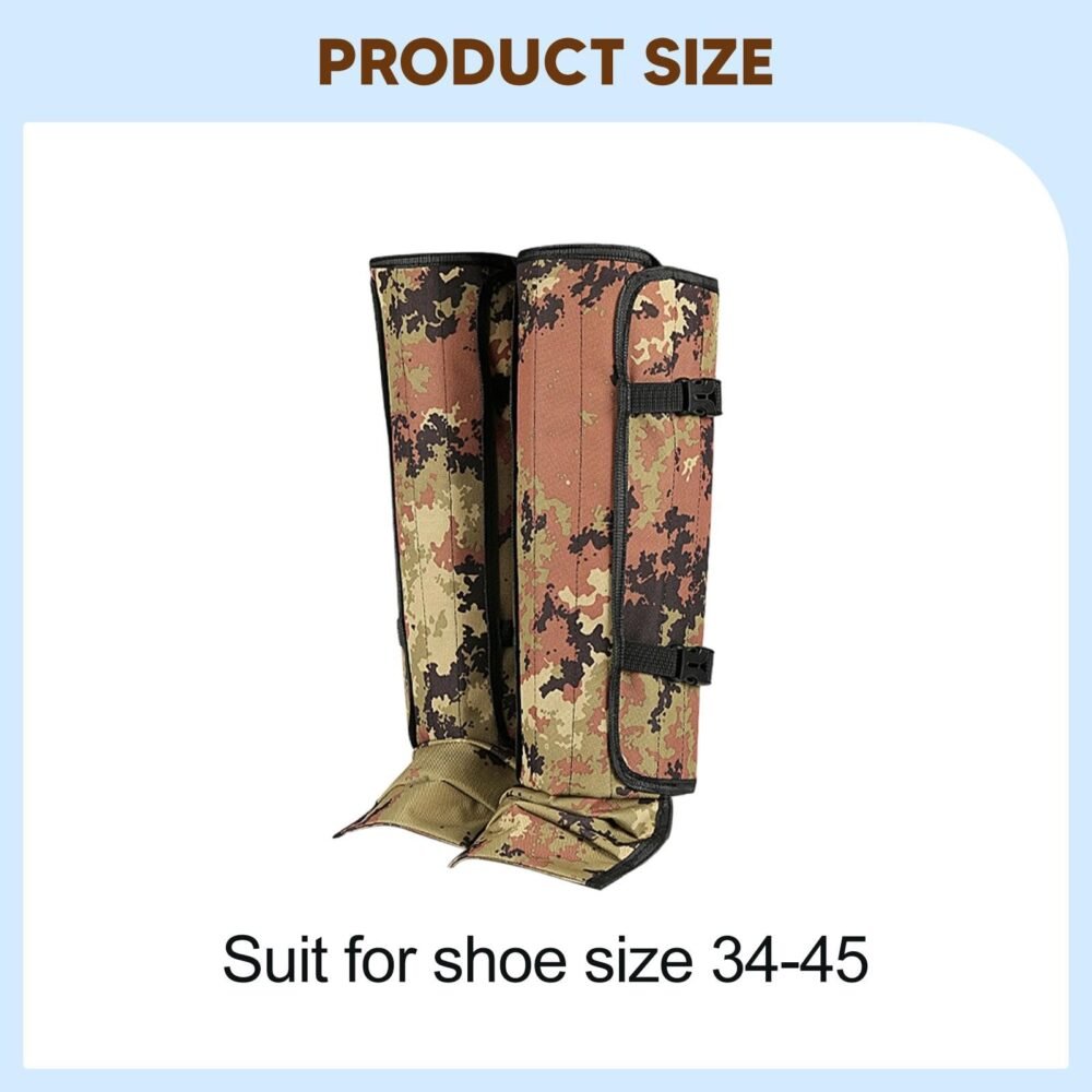 Snake Guard Leg Gaiters with Knee Pads