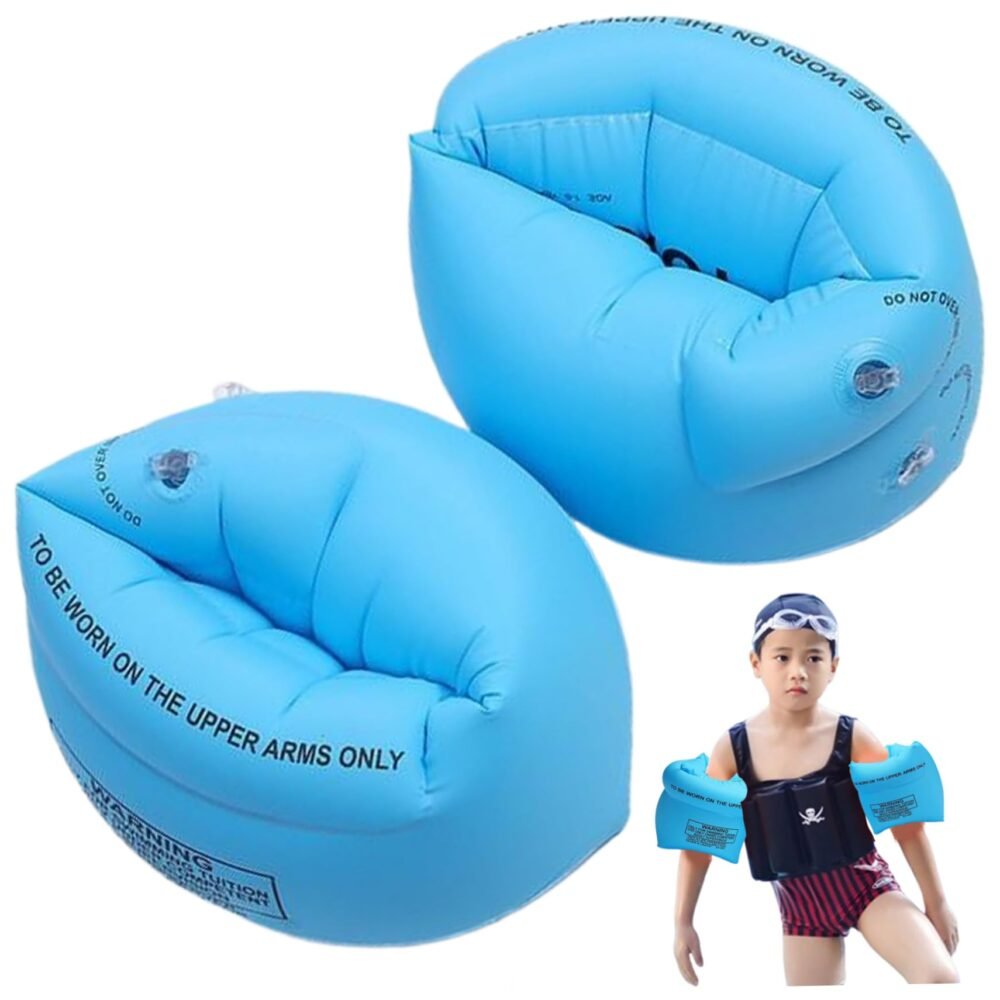Swimming Arm Bands for Kids - Inflatable Double-Chamber Floaters
