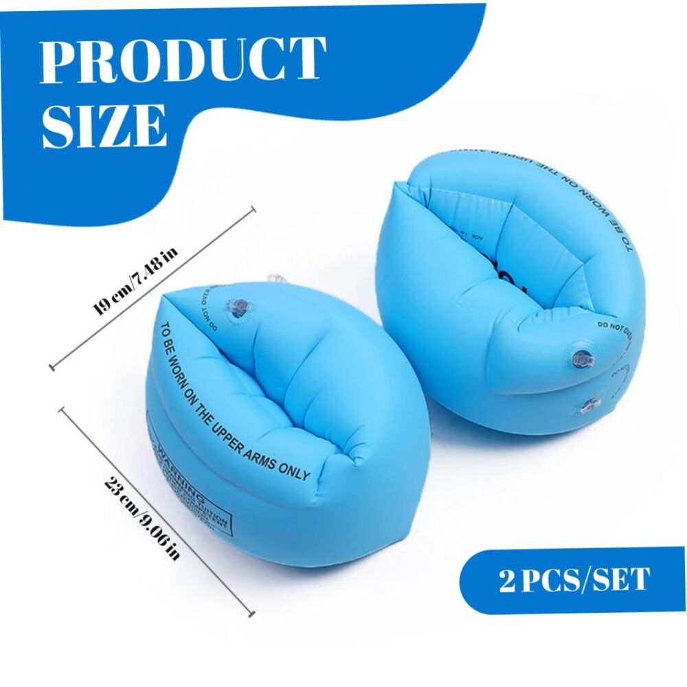 Swimming Arm Bands for Kids - Inflatable Double-Chamber Floaters