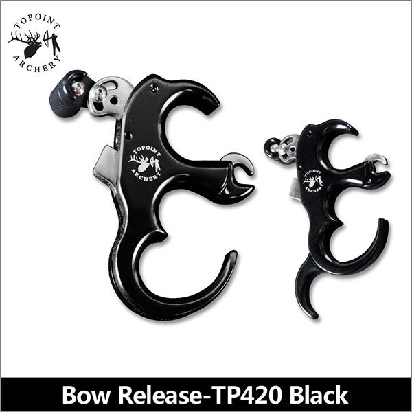 Topoint TP420 Thumb Release Aid - CNC Aluminium, 4-Finger, Black