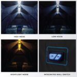 CORE 40064 tent built-in LED ceiling lights with high, low and amber nightlight modes