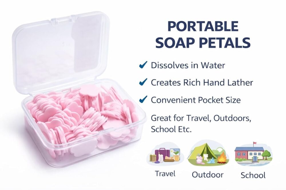 Dissolvable Hand Wash Soap Sheets - 6 Packs of Approx. 100