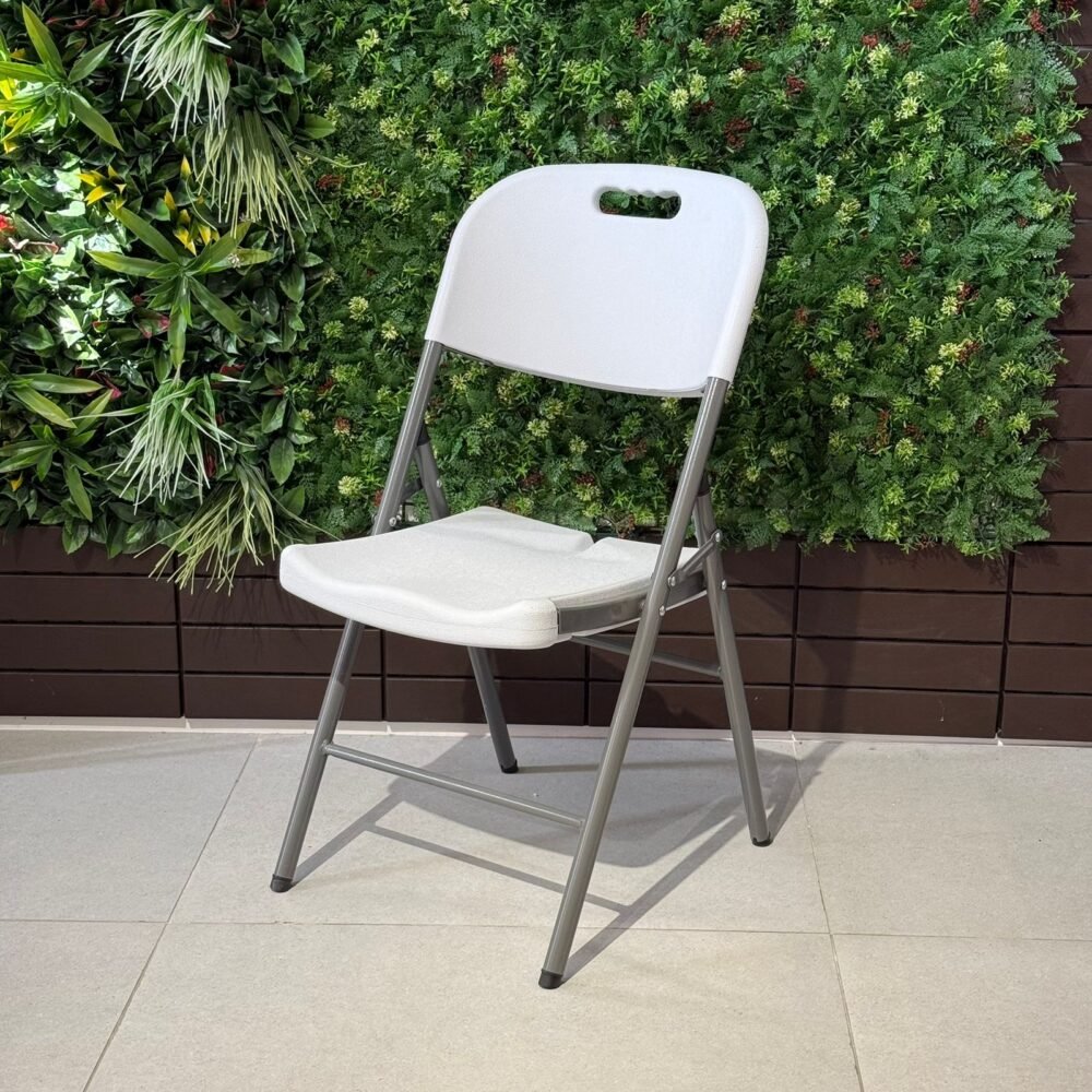 Outdoor Folding HDPE Chair – White