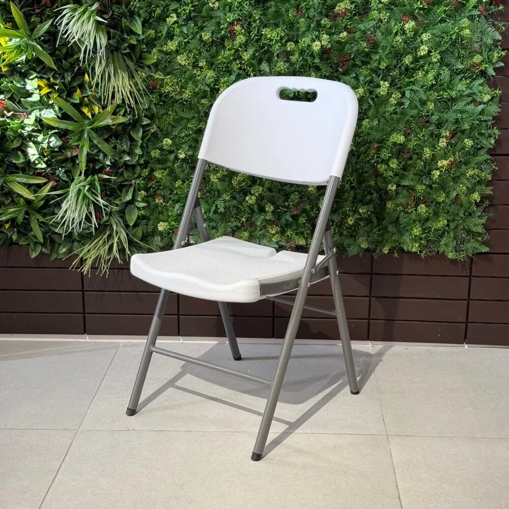 Outdoor Folding HDPE Chair – White